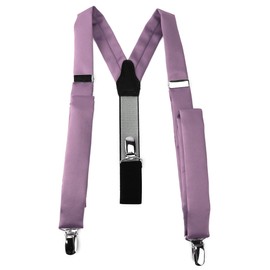 TigerTie Men's Plain Braces - Purple - One size
