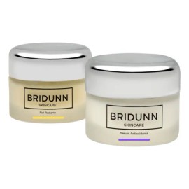 Bridunn Kit Facial Antimanchas Crema Despigmentante Flor Margarita Suero Antioxidante Reparador Celular Ilumina Unifica Tono