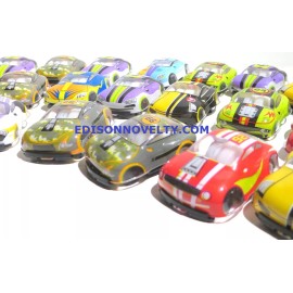 AA One Dozen Plastic Pullback Racers 1.75 Inches Long - Party Favor - Small Toys