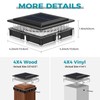 kolpop 4x4 Solar Post Cap Lights Outdoor 16Pack, Deck Post