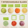 Vegetable Chopper with Container Cheese Grater Mandoline Slicer Cabbage Shredder
