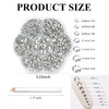 HARY Hotfix Rhinestones Set,Crystal, Mixed 7 Sizes SS5 - SS20,