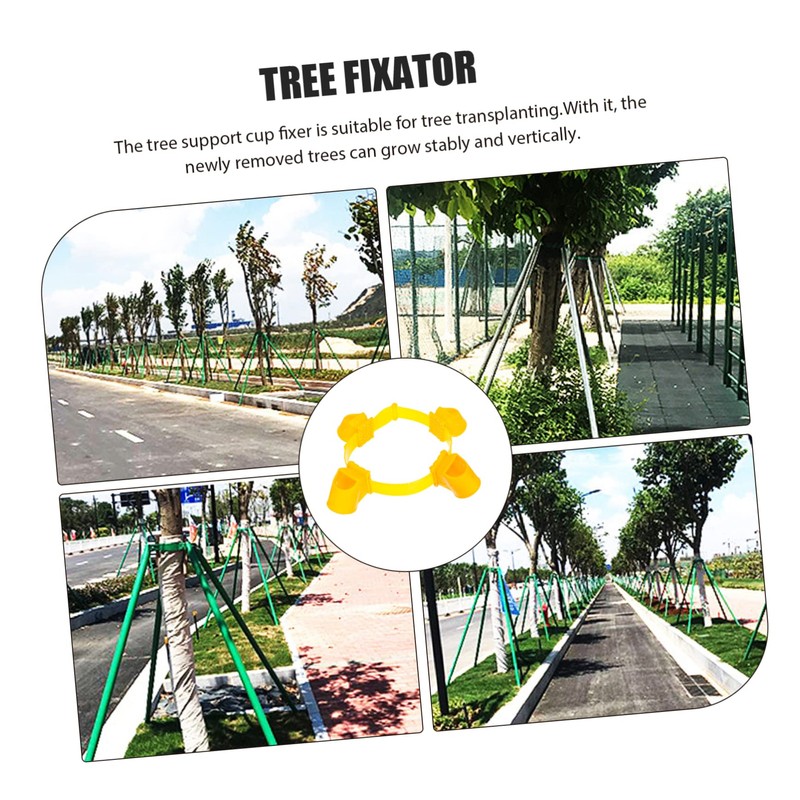 Levemolo 1set Tree Stump Support Fixator Cups for Windproof Tree