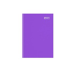 Sixstore Diary 2025 A5 Week to View 2025 Diary Purple Colour Fashion A5 WTV Year Planner Desk Diary Ribbon Page Marker