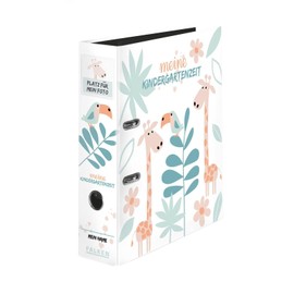 Original Falken motif folder kindergarten with insert pocket. Made in Germany. 8 cm wide DIN A4 motif jungle, ring binder file folder letter file office folder plastic folder