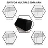 PU Leather Armrest Covers for Sofa Couch Arm Slipcover Set