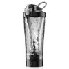 FANS-ONE Premium Electric Protein Shaker Bottle, 24 oz Lockable Blender