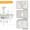 AOLALA 6 Lights K9 Crystal Chandelier Hanging Pendant Light Fixture,