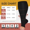 FuelMeFoot Plus Size Compression Socks Wide Calf for Women &