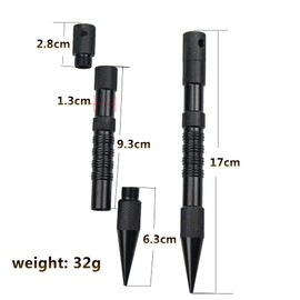 WANGCL 14 Pieces Paracord Needle Set, Paracord FID Accessories with Marlin Spike and Extension Nut, Stainless Steel Lacing Needles, Smoothing Tool, Knots (Black)