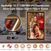 ApoloSign Neon Light Digital Picture Frame - 10.1" HD Display