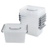 Minekkyes Set of 6 Plastic Storage Boxes, Small Storage Containers