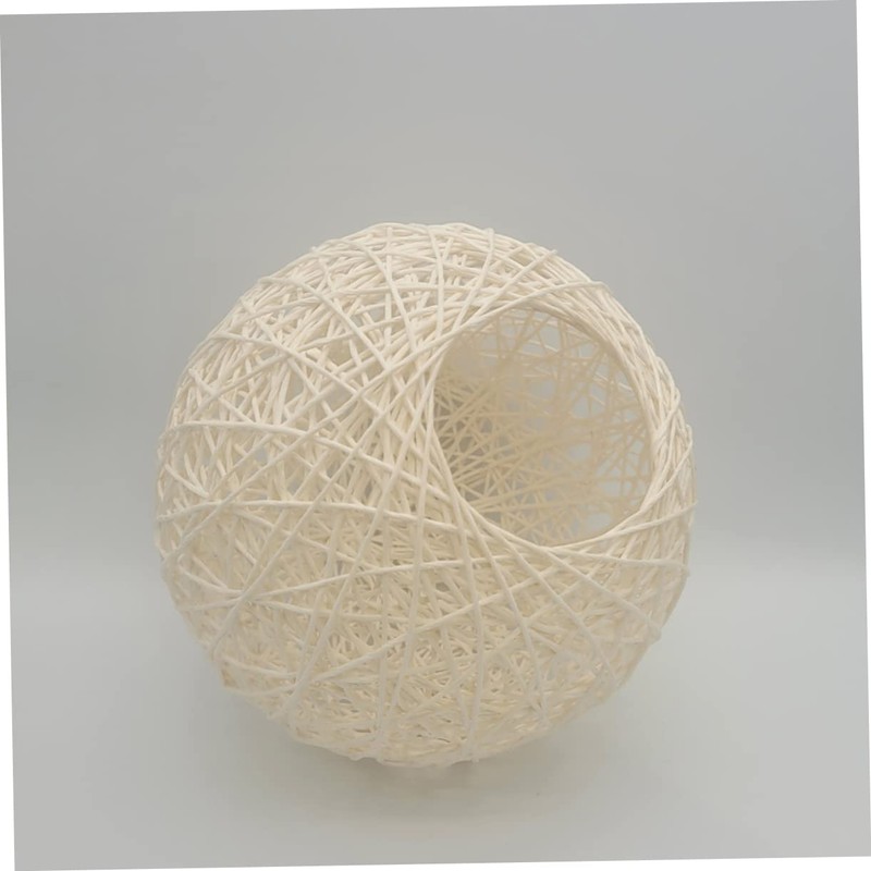 Outanaya Woven Lamp Shade Rustic Style Lightweight Easy Install Pendant