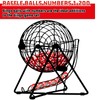 Liliful 200-Piece Raffle Bingo Ball Set - Numbered 1-200 with