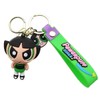 TCB Creations Powerpuff Cartoon Buttercup 3D Silicone Charm Keychain Keyring