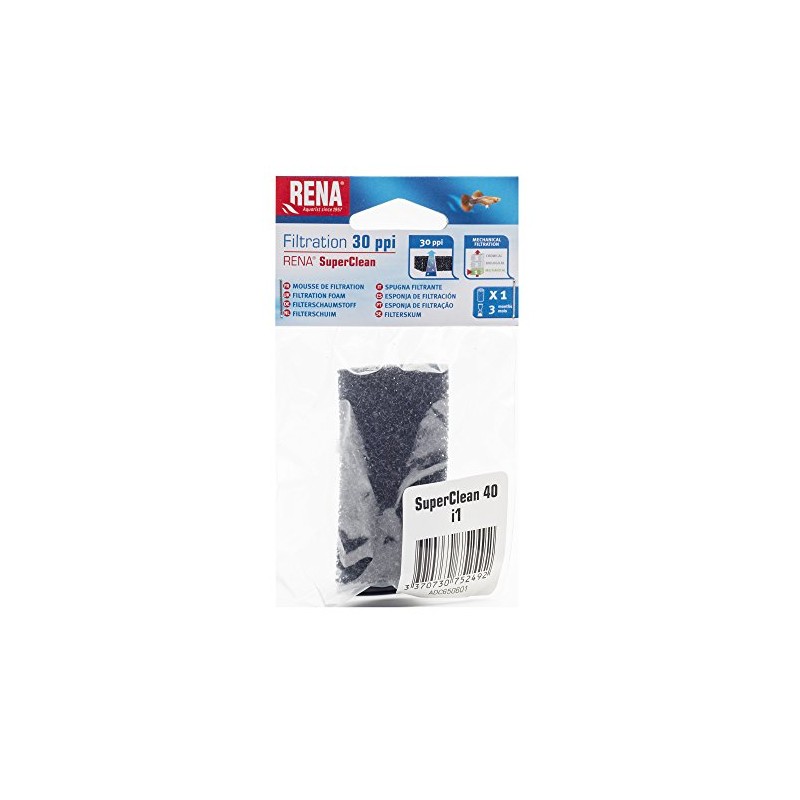 API SUPERCLEAN 40 FILTRATION FOAM Aquarium Internal Filter Filtration Pad