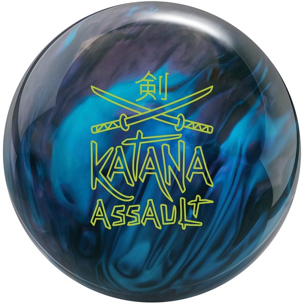 Radical Katana Assault Bowling Ball 15lbs, Smoke/Black/Blue