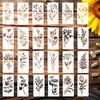 TELAIN Plant Stencils Set, 24 Pieces Reusable Painting Stencils For