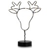 DecoKing LED Decorative Christmas Metal Reindeer Lighting Luna Reindeer