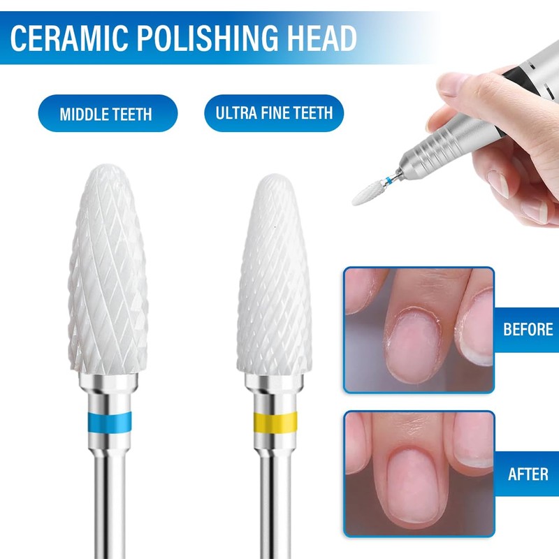 EORPAVU Electric Nail Drill Bits 2 Piece Nail Drill Bit