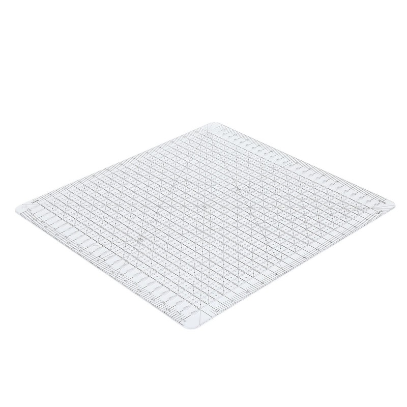 Quilting Ruler 12in Wide Transparent Acrylic Accurate Scale Black Grid