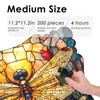 Dragonfly Wooden Puzzle for Adults, 200 Piece Unique Shape Jigsaw