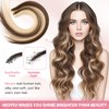 MioYio Invisible Tape in Hair Extensions Human hair 100% Remy