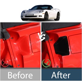 Lcojicep ABS Door Handle Bowl Cover Decorative Trim Compatible with Corvette C6 2005-2013，Exterior Door Handle Bowl Cover Protector Outer Door Decoration Frame Trim Accessories (Piano Black)