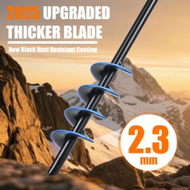 XINCAMPING Ground Anchors Screw in - 4 Pack Ground Anchors with Power Nut and Tool,Swing Set Anchors Heavy Duty Trampoline Anchors High Wind for Carports,Trampolines,Swing Set,Tents,Canopies.Shed