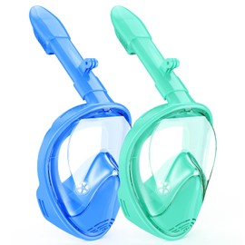 Ezire Kids Snorkel Mask Full Face (Cyan Blue)