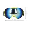Ski Goggles PE Coated Lens Anti Fog Double Layers Adjustable