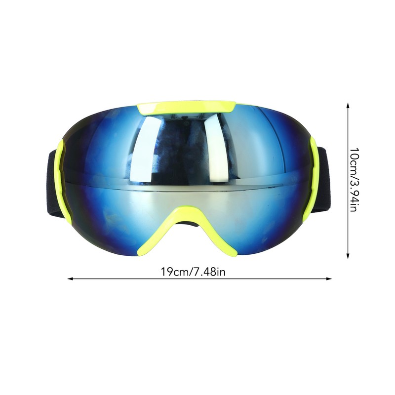 Ski Goggles PE Coated Lens Anti Fog Double Layers Adjustable
