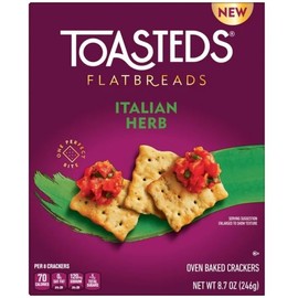 Generic Toasteds Italian Herb Flatbreads 2x 8.7oz Boxes. (Formerly Kellogg's Town House Flatbread Crisps).