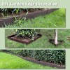 WOCHOLL Garden Edging Border Wood Look Fence Landscape Edging, 2.3