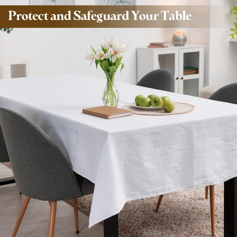 sourcing map 54 x 78 Inch Clear Plastic Tablecloth, Waterproof
