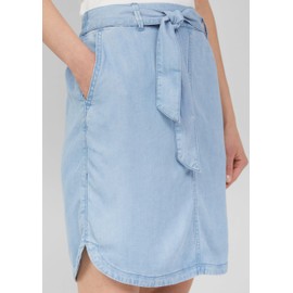 Fließender Rock aus Lyocell in Denim-Optik blau 40