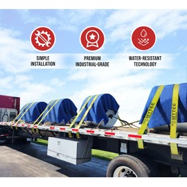 Mytee Products (4 Pack) Trailer Winch - Standard Sliding C Track - Low Profile