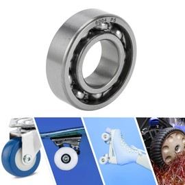 ACROPIX 6004 & Deep Groove Ball Bearings P5 20x42x12mm Lubricated Bearings Open Type Silver Tone Scooter Skateboard Wheel