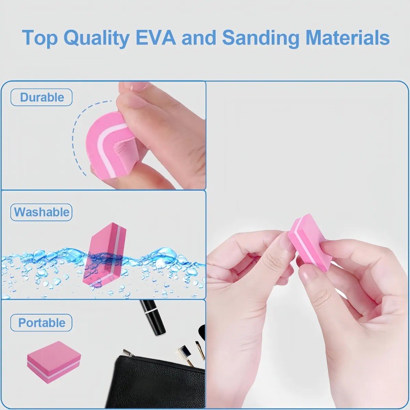 100 Piezas Limas Sponge/limas Nails/limas Nails Spongee