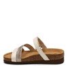 NAOT Footwear Women's Columbus Sandal White Pearl Lthr w/White Multi