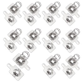 MECCANIXITY 20 Set Battery Spring Metal Contact Plate 8.5mm x 9mm Positive Negative Unipolar Conversion Nickeling Plate for Battery Holder and Electronic Toys