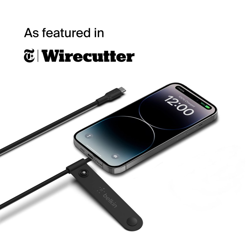 Belkin WIA005ttBK Base de carga magnética portátil de 7,5 W,