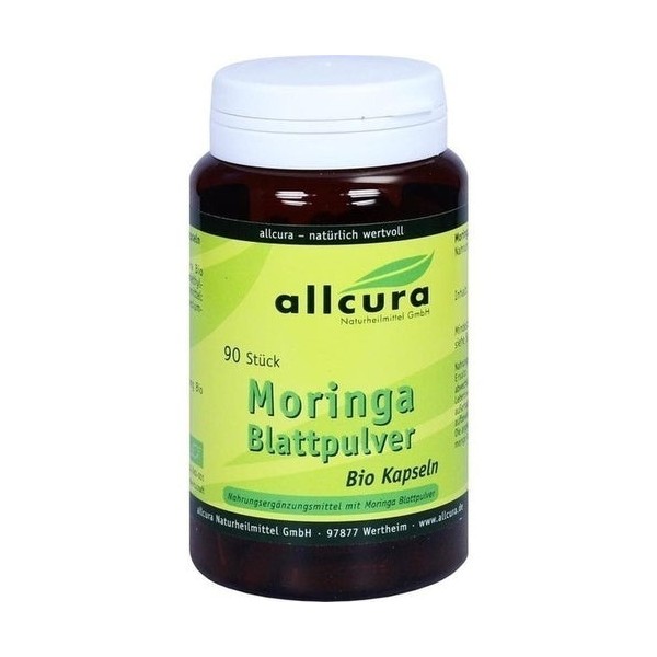 Allcura Moringa Leaf Powder Organic Capsules 90 cap