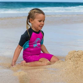 O'Neill Wetsuits Children's Toddler Reactor 2mm Spring Wetsuit, Berry/Light Aqu, 4 UK