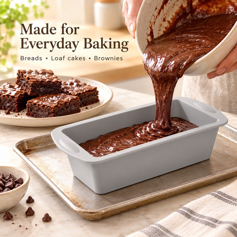 Silicone Baking Molds NonStick Rectangle Cake Pans Mini Loaf Pan