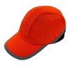 Orange Hi-Vis Bump Cap Baseball Style Safety Hard Hat Head