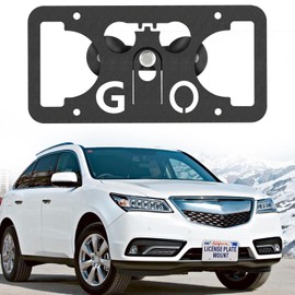 License Plate Holder Front Bumper Mount Bracket Compatible with Acura MDX 2022-2024 4th gen,ZDX 2010-2024 | No Drilling | Installs in Seconds