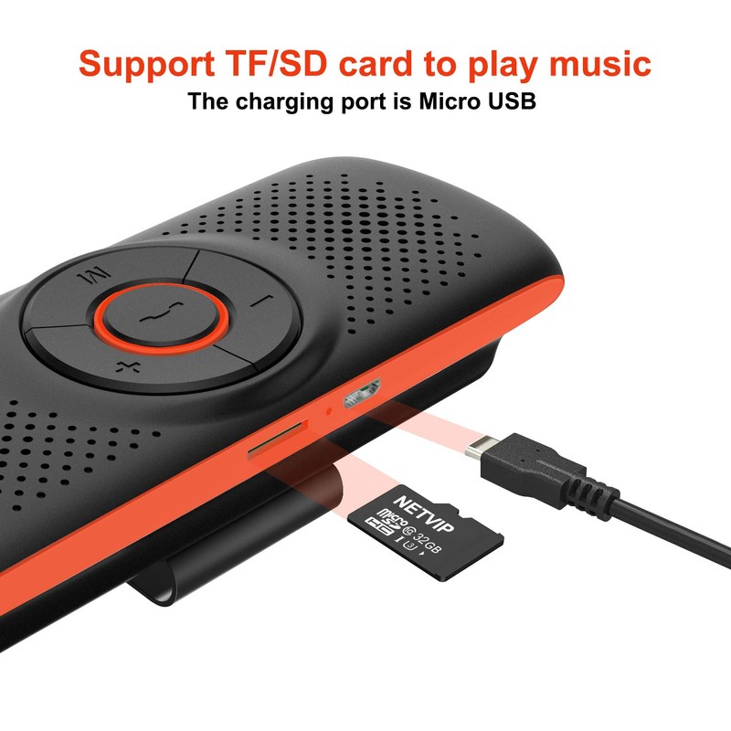 Bluetooth Speaker, Netvip Upgraded Wireless Hands-Free Multi-Functional Car Speakerphone Sun