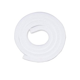 HUAZIZ Self-Closing Cable Sleeve, Cable Organiser, Woven Cable Sheath, Cable Protection for TV, PC, Home Cinema, Cable Management, Can Be Cut to Size and Reusable, Diameter 13 mm, White