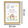 Carousel Home Kids Artwork Display Frame | Front-Opening A4 Storage